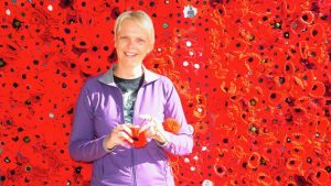 Anzac centenary tribute in fields of red at  Logan Reserve