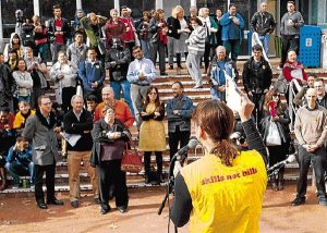 Hands off TAFE, Footscray protesters demand