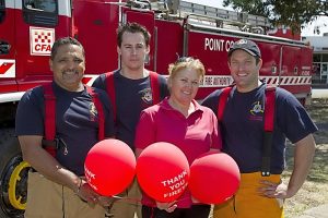 Altona firefighter fans show their appreciation