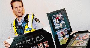 Stolen AFL memorabilia turned up by Altona North police