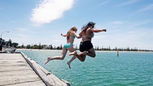 Pier jumping prompts urgent injury warning