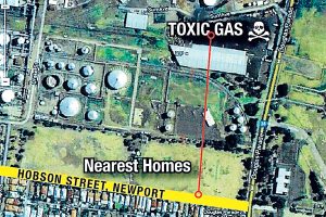 Lethal gas site close to houses, museum