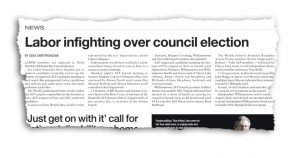 Social media spat: No love lost within local Labor ranks