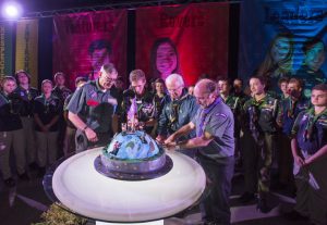 King honours scouts at Williamstown