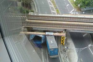 Another truck hits Napier Street bridge
