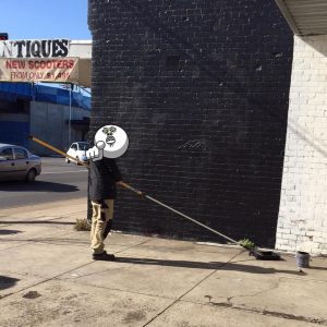 Reworked Hillary Clinton mural blacked out