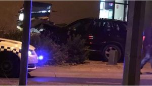 Chainsaw carjacker suspects crash into Laverton pub