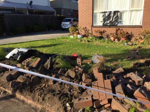 Ute crashes into Altona front yard