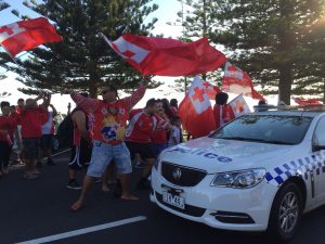 Wild scenes in Altona after Tonga beats NZ in rugby