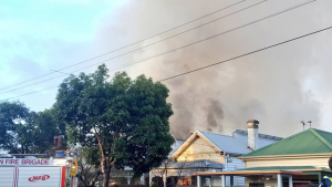 Firefighters battle Yarraville house blaze