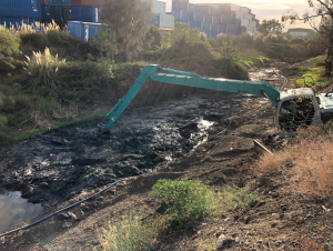 Tottenham warehouse inferno clean-up drags on