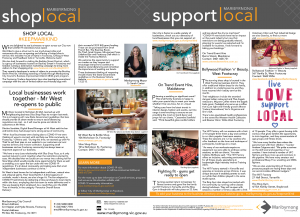 Shop local, support local – welcome back!