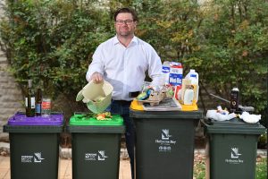 Four bin system to stay
