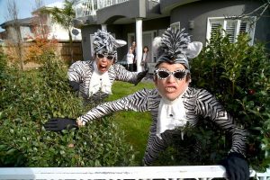 Front yard frolics in lockdown