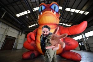 Inflatable sculptures bring joy