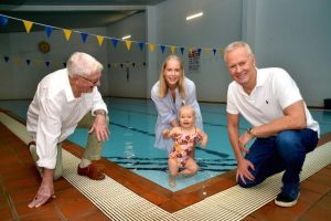 Family makes a splash