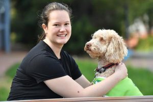 Students paws for some downtime