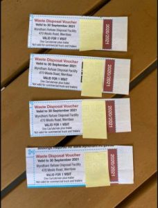 Wyndham tip vouchers offered for sale