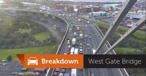 West Gate traffic builds after breakdown