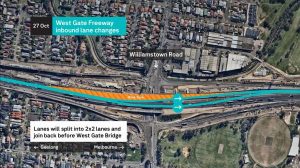 Freeway users warned of lane changes