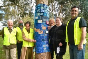 Yarnbombing for mental health
