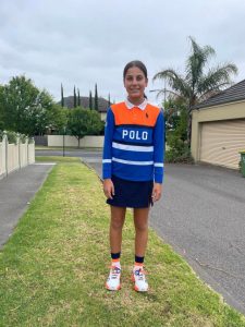 Maribyrnong youngster is on the ball at the Australian Open