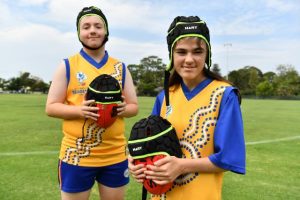Kids ready to play football