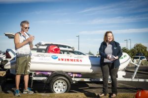 Open water swimming club in Williamstown welcomes new safety boat