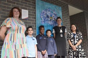 Artwork created by students representing inclusivity and diversity is on show at Altona North Library
