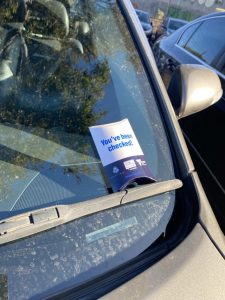 Reminder to lock and check for valuables