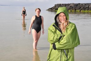 Brisk wake-up for swimmers