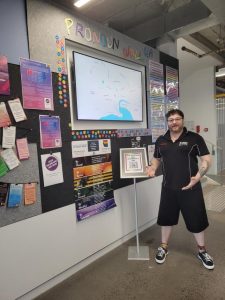 Wearing purple with pride