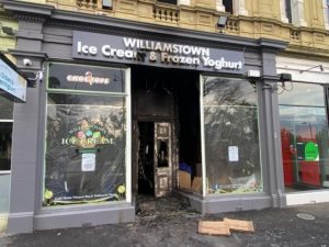 Police investigating “suspicious” ice cream shop fire