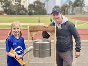 Little athletes celebrating personal achievements