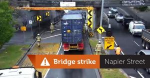 Napier Street closed due to bridge strike