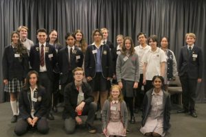 A set of stellar speaking students