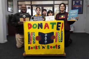 All of the books and boots