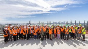 Celebrating a milestone Topping Out ceremony