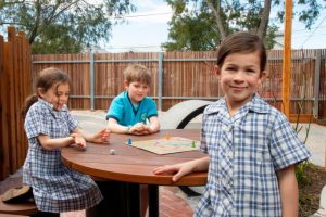 Students enjoy sensory garden