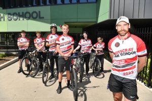 Bike ride rolls into town