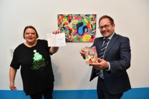 A colourful Christmas card