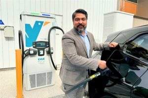 Civic hub hosts charging stations