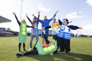 Dogs get behind food drive