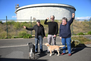 Letter tanks Techno Park eviction