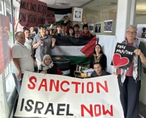 Protest at MP’s office