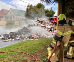 Another garbage truck battery blaze