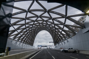 Sprinklers close tunnel