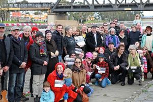 Protestors rally to save Footscray wharf
