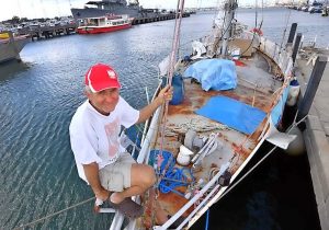 Polish sailor stops at Williamstown while circling globe for gran