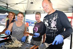 Crime fighters tackle Oxfam trailwalker